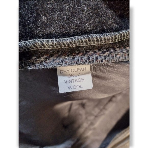 VTG BaabaaZuzu Women's Large Upcycled Wool Jacket Coat Patchwork Made In MI USA - Picture 8 of 9